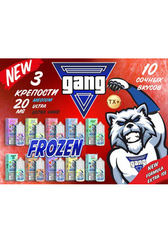 Жидкость GANG FROZEN 20mg 30ml Ultra HARD, изображение 1