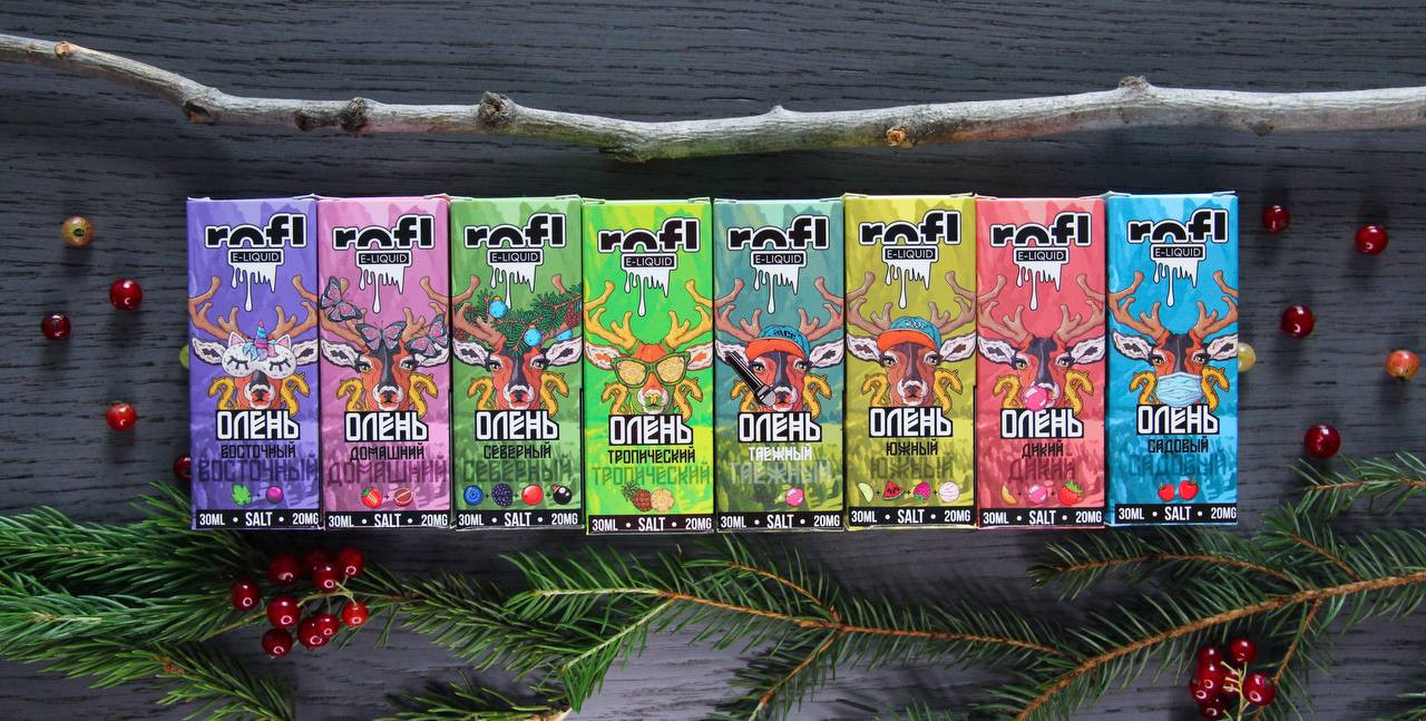 Жидкость Олень salt by rofl 30 мл 20 мг strong