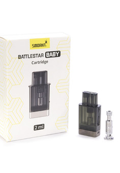Картридж SMOANT — BATTLESTAR / CHARON BABY 2мл + 2 испарителя: 0.6 Ом и 1.2 Ом, изображение 1