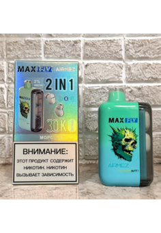 Max Fly Airmez (2 в 1) 30000 затяжек с наушниками в корпусе, изображение 1