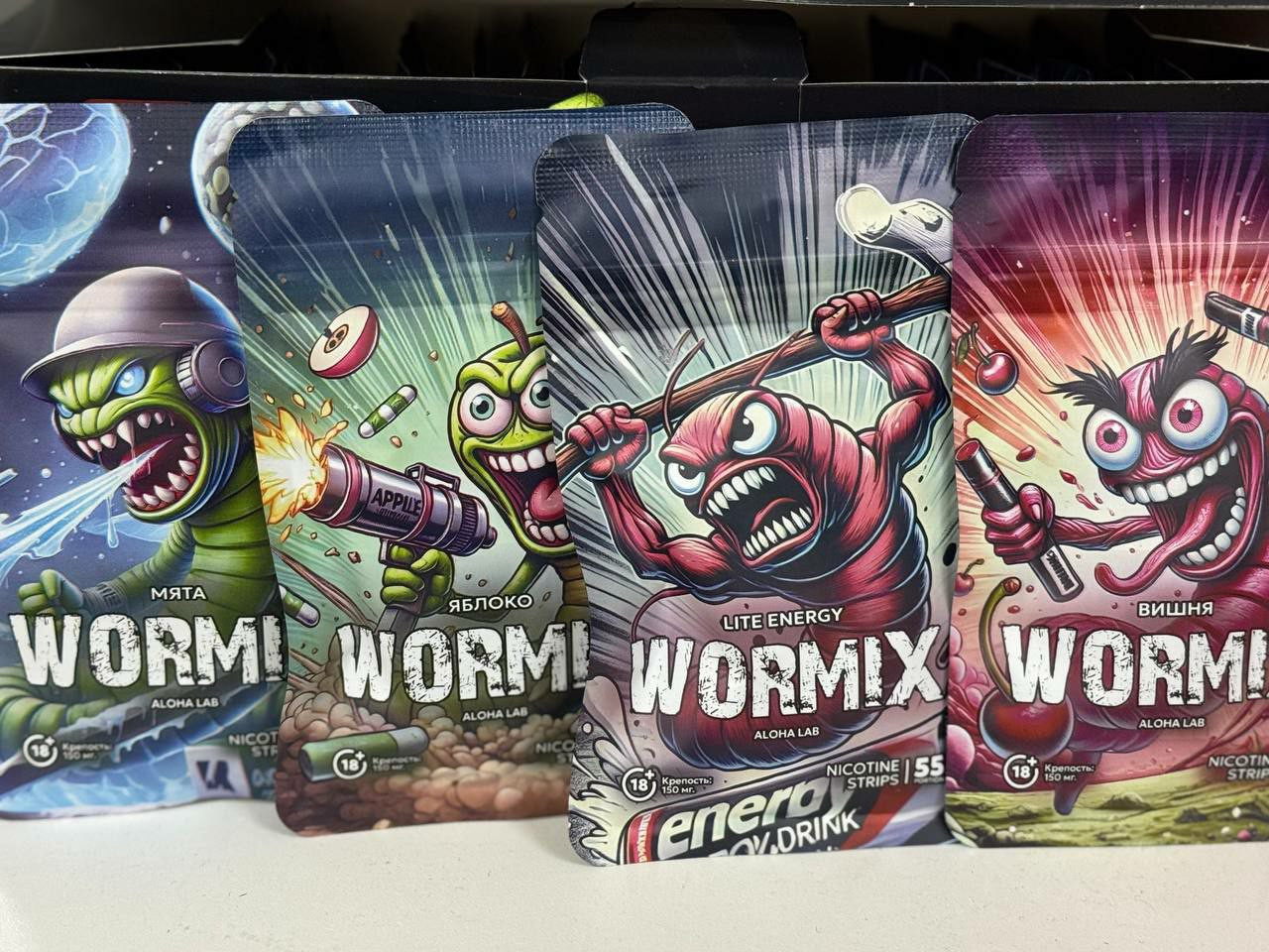 Никотиновые пластинки WORMIX [55 PORTION 150 MG]