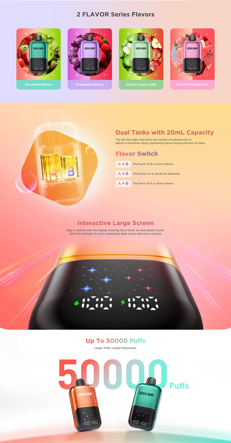 Кликните для увеличения изображения GEEK BAR 2GO 50000 затяжек, изображение 4