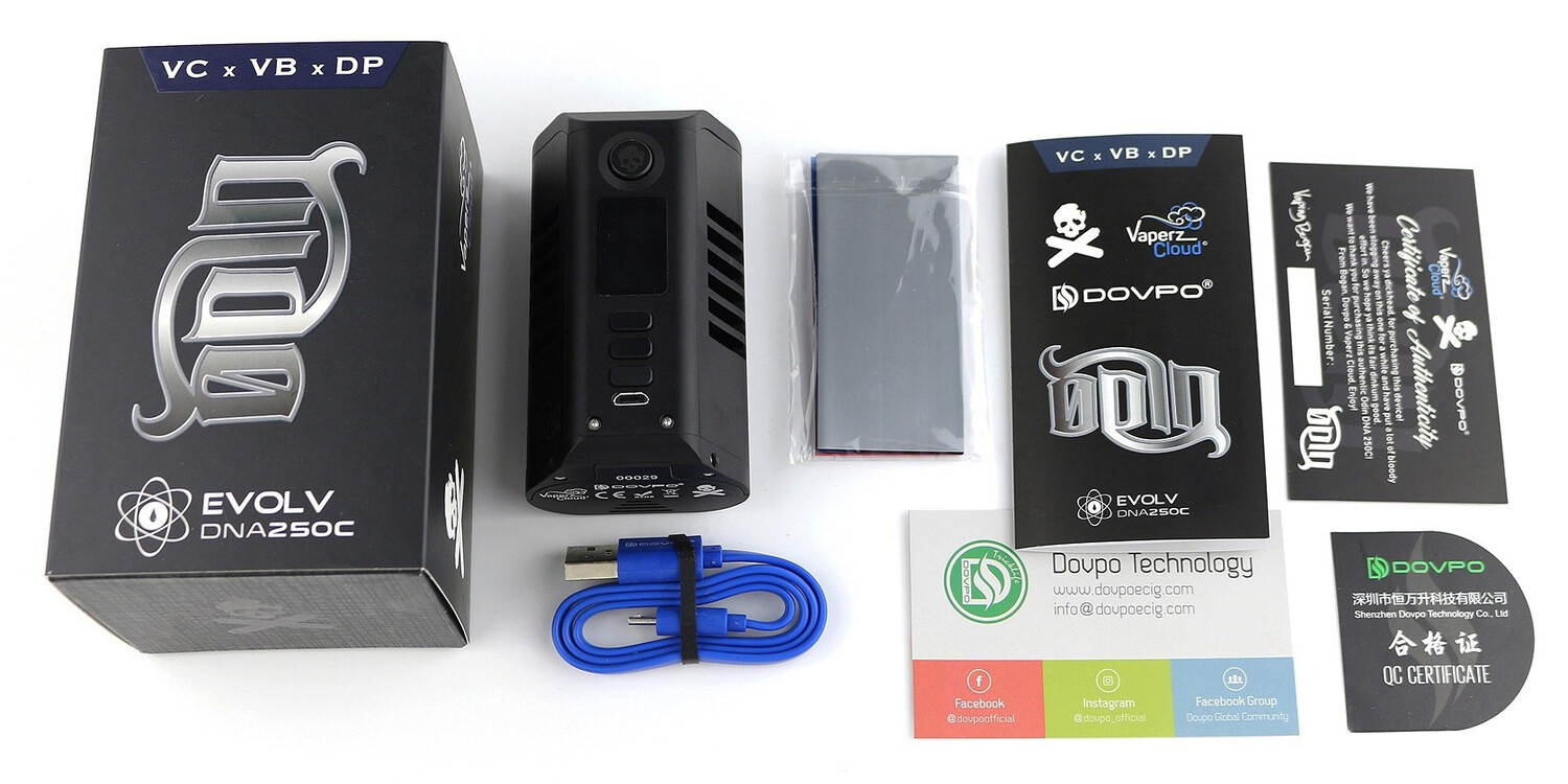 Кликните для увеличения изображения Бокс мод Vaperz Cloud x Dovpo Odin DNA250C MOD, изображение 3