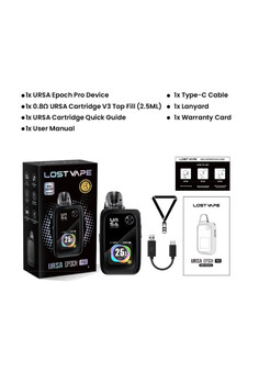 Lost Vape Ursa Epoch Pro Pod System Kit 1400mAh 35W, изображение 1