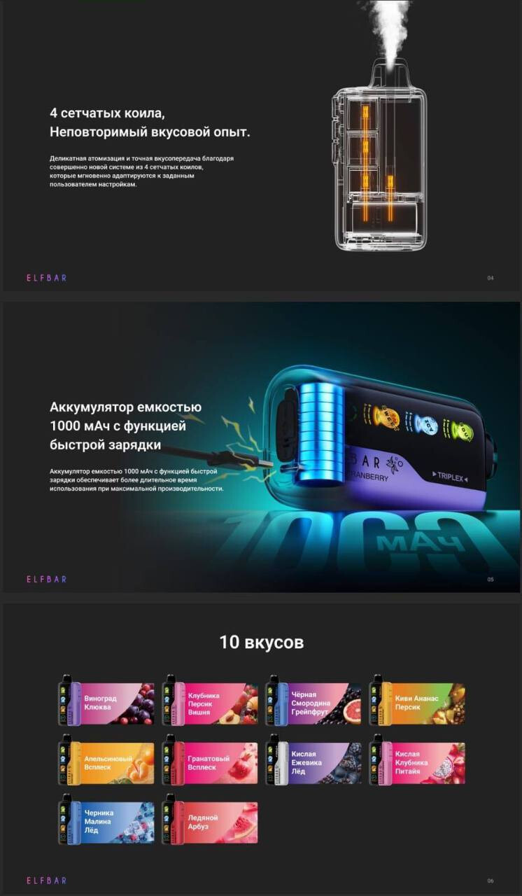 ELF BAR TRIPLEX 30000 затяжек, изображение 3