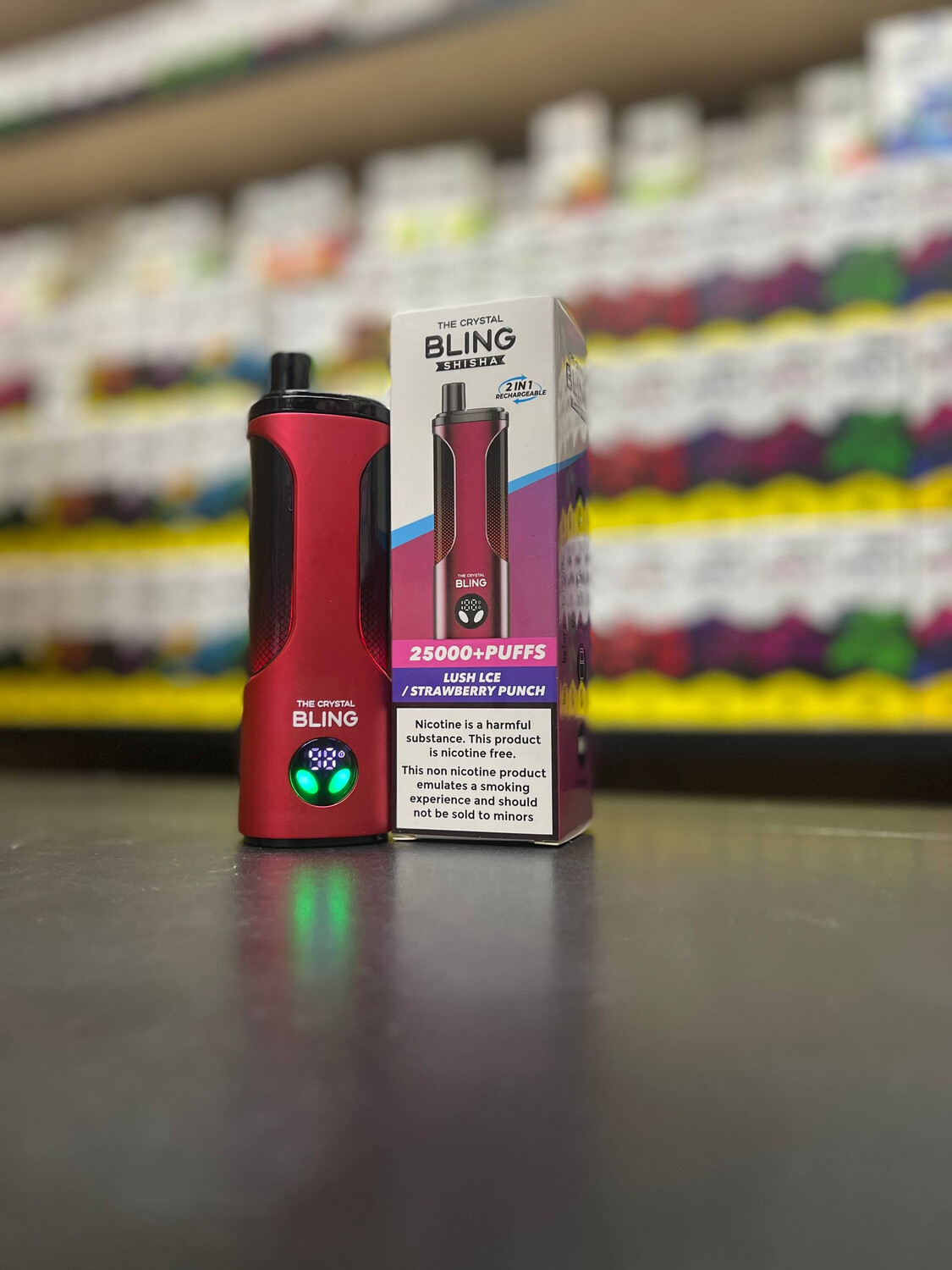 The Crystal Bling Shisha 25000 - 25000 затяжек с переключателем вкуса