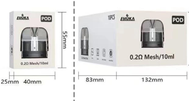 Картридж Ehuka X1 0.3 Ом - упаковка 2 шт