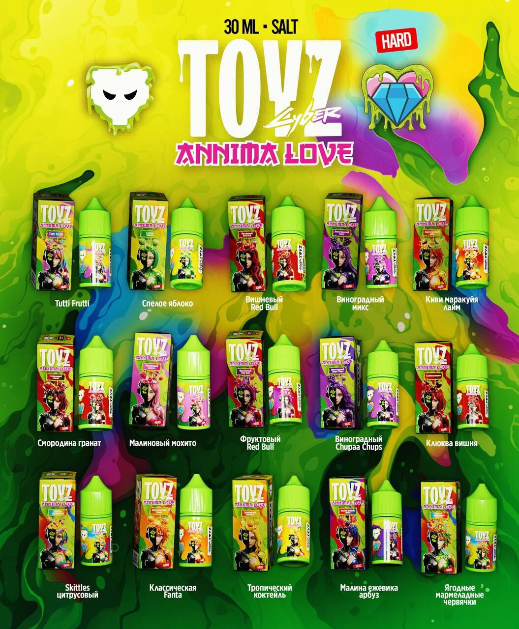 Жидкость TOYZ CYBER & ANIMMA LOVE, изображение 2